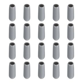 Screw Thread Protector Cover Rubber End Caps, [for Screw, Bolt] - 5/32"(4mm) ID/Grey/50pcs