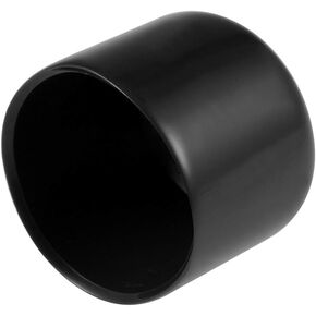uxcell 15pcs Rubber End Caps 26mm ID Vinyl Round End Cap Cover Screw Thread Protectors Black