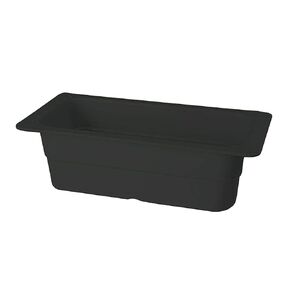 G.E.T. Enterprises ML-20-BK Black Third Size Insert Pan, Melamine
