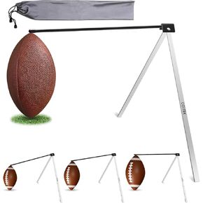 Football Kicking Tee Football Kicking Stand Football Tee Holder Portable Field Goal Kickers Stand Holder for All Ball Size Kicking Football Training Practice Accessories with Carrying Bag