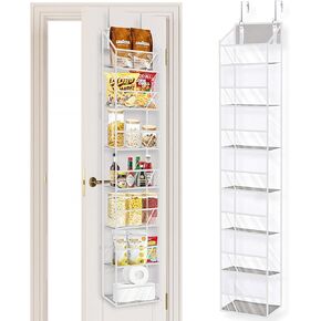 1 Pack Over the Door Organizer 7 Tiers, Closet Organizers and Storage for Bedroom, Weight Capacity of 50 lbs for Back of Door Organizers,Door Hanging Organizer for Closet,Diaper Organizer,Toy Storage
