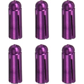 YOKIVE 6 Pcs Dart Flight Protectors, Indoor Outdoor Aluminum Alloy Dart Accessory Wing Savers | Home, Club, Steel and Plastic Flights (Purple)
