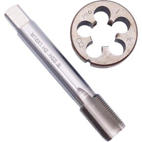 HSS M16 x 1mm Tap and M16 x 1.0mm Die Metric Thread Left Hand