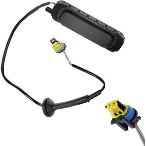 قطعة واحدة من مفتاح الباب الخلفي للسيارة، مجموعة الباب الخلفي للسيارة المقاومة للماء، ملحقات مفتاح الإصدار، استبدال OEM #15106857، متوافق مع شيفروليه جنرال موتورز كاديلاك (أسود) in Kuwait