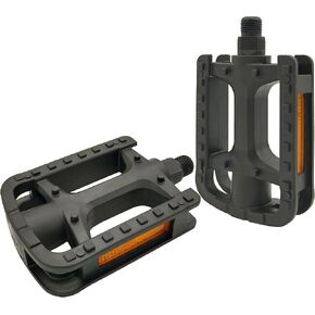 Bike Pedals, 9/16" Non-Slip Bike Pedals with Reflectors, Bicycle Pedals for Road Bike, BMX, Folding Bikes, Urban Bikes, Adult Bicycle