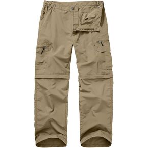 Mens Hiking Pants Convertible Quick Dry Lightweight Zip Off Fishing Travel Camping Safari for Outdoor Pants
