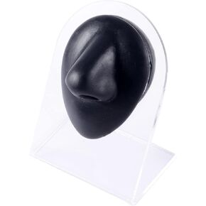 Black Soft Silicone Human Ear Mouth Eye Tongue Navel Model Display Puncture Display Simulation for Jewelry Display Teaching Tool