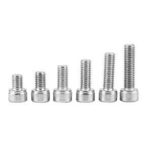 60Pcs M8 Stainless Steel Hex Socket Head Bolts Screws Nuts Washers Assortment Kit Hex Socket Screws Used in The Home and Office Appliance