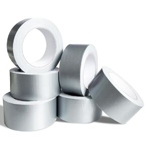 Duct Tape Heavy Duty,2 Inch x 30 Yards,6 Pack Silver Duct Tape Waterproof,Strong Flexible and Adhesive with Easy Tear by hand for Indoor Outdoor and All Weather Repair,Professional Use,180 Yards Total