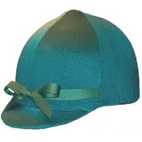 Equestrian Riding Helmet Cover - Hunter Green