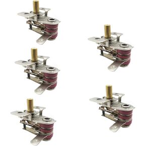 5pcs AC 250V 16A 90 Celsius Temperature Switch Bimetallic Plate Heating Thermostat KDT-200 Electric Heating Oil Temperature Controller