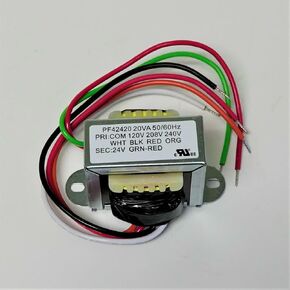 SmartSavor PF42420 Transformer 120/208/240V Primary 24V Sec 20 VA, As pictured.