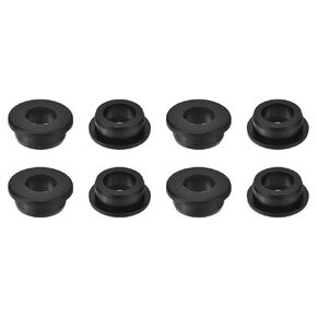 uxcell 8Pcs Rubber Grommets 1-1/8"(28mm) Drill Hole, 3/4"(19mm) ID Hole Top Hat Grommet Black Silicone Rubber Hole Plug Gasket for Wiring, Automotive