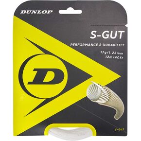 DUNLOP S-Gut Synthetic Tennis String(40' Sets and 660' Reels)