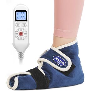 Foot Heating Pad,Heating Pad for Foot for Achilles Tendonitis,Foot Warmers with Adjustable Temperature for Pain Relief,Auto Shut Off Electric Heated Foot Ankle Warmer for Men Women
