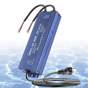 24V 60W LED Power Supply Waterproof IP67, Ultra Slim LED Transformer 100-265V AC to 24V DC 2.5A Converter Quiet Low Volt LED Driver Constant Voltage Driver Adapter for Indoor and Outdoor
