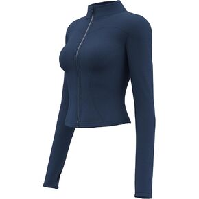 TAISIM Women's Athletic Hiking Long Sleeve Shirts with Thumb Holes Workout Running Crop Top