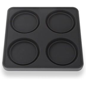FinaMill Salt and Pepper Mill Tray, Stackable FinaPod Storage, Stylish Kitchen Accessories for Spice Grinder, Gift-Ready - Trio Black