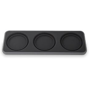FinaMill Salt and Pepper Mill Tray, Stackable FinaPod Storage, Stylish Kitchen Accessories for Spice Grinder, Gift-Ready - Trio Black