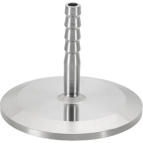 PATIKIL 3in Tri Clamps to 3in Hose Barbed Adapter, 1pcs Sanitary Tri Clamps Hose Barb Fitting 304 Stainless Steel Pipe for Brewery Winery Food Processing Equipment
