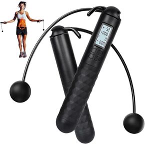 Cordless Gravity Jump Rope, Skipping Weighted Jump Rope With Counter, Adjustable Ropeless Jump Ropes Calorie Counter For Fitness, Home, Indoor Outdoor Exercise, Workout, Gym