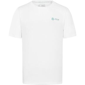 Mercedes AMG Petronas F1 Men's Tshirt with Small 3D Team Logo Execution