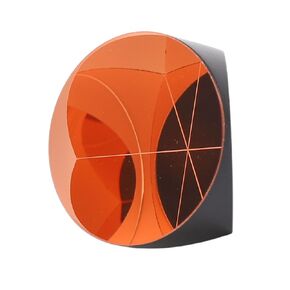 Trihedral Retroreflector, Clear, 25.4mm Diameter, Bright Texture, Corner Cube Prism, Fine Coating, Optical Glass for Industrial Use