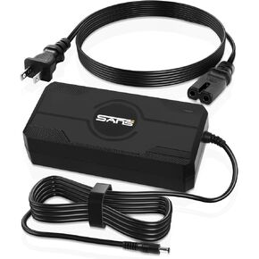 54.6V 3A Battery Fast Charger DC2.1 Head for 48V eBike Scooter Battery Pack Electric Battery, Multiple Security Protection, UL& FCC Certified