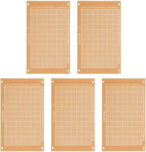 YOKIVE 2 Pcs PCB Paper Clad Board, Single Side Circuit Boards (Brown, 90mmx150mmx1.2mm) in Saudi Arabia