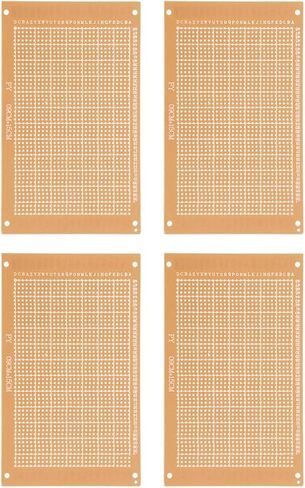 YOKIVE 2 Pcs PCB Paper Clad Board, Single Side Circuit Boards (Brown, 90mmx150mmx1.2mm) in Saudi Arabia