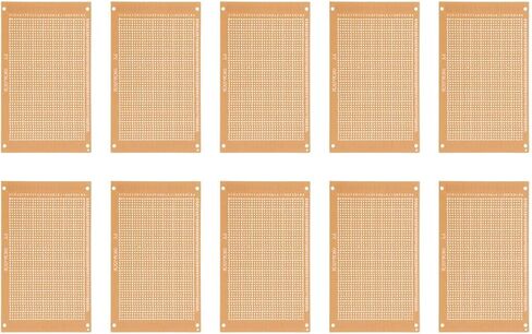 YOKIVE 2 Pcs PCB Paper Clad Board, Single Side Circuit Boards (Brown, 90mmx150mmx1.2mm) in Saudi Arabia