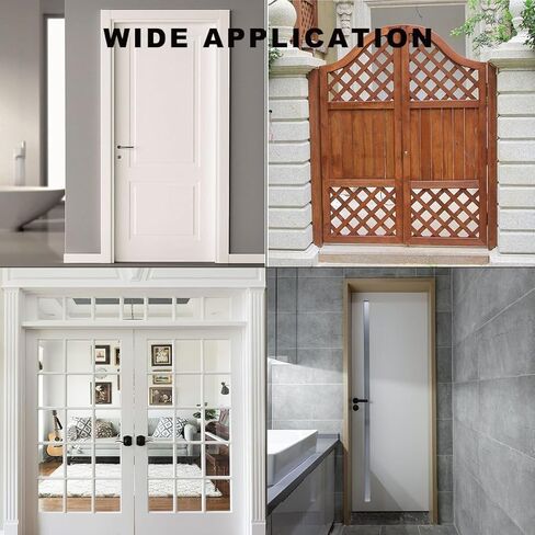 VOLUKA 12 Pack Non Mortise Door Hinges with Round Corners,4x3 Inch Stainless Steel Bearing Mute Smooth Door Hinges,Easy Installation and Heavy Duty,3mm Thickness, Silver in Kuwait