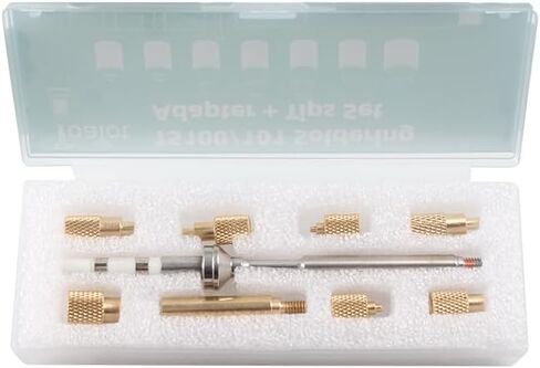 3D Printer Accessories - Heat Set Insert Tool TS101/TS100/936 Soldering Iron Adapter Replacement M2 to M8 Hot Melt Brass Knurled Nut Embedded Insertion Tip Adapter Kit (Heat Set Insert Tool) in Saudi Arabia