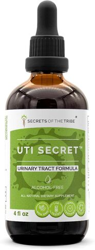 UTI Secret Alcohol-Free Extract, High-Potency Herbal Drops, Tincture Made from Cranberry, Bromelain, Pineapple, Uva Ursi, Oregon Grape, Corn Silk, Horsetail. Urinary Tract Formula 2 oz in Saudi Arabia