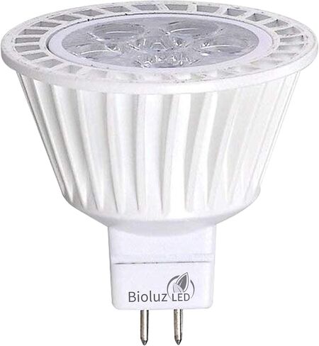 5 عبوات Bioluz LED MR16 50W هالوجين مكافئ عكس الضوء 7W 3000K 12v UL مدرج in Kuwait