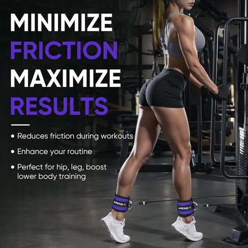 APEXUP Ankle Strap for Cable Machine, Ankle Resistance Bands, Cable Kick Back Ankle Straps for Gym, Glute Workouts, Leg Extensions, Adjustable Straps with Neoprene Padding in Saudi Arabia