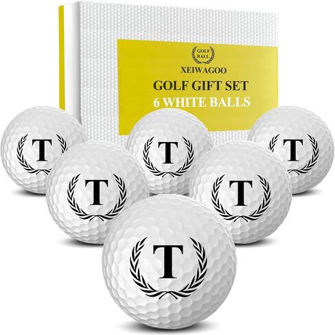 Golf Gifts for Men, Unique Initial on Golf Balls,Personalized Golf Balls Gifts for Dad, Mom, and Golfers(6 Balls) in Kuwait