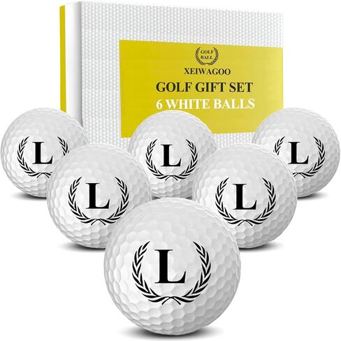 Golf Gifts for Men, Unique Initial on Golf Balls,Personalized Golf Balls Gifts for Dad, Mom, and Golfers(6 Balls) in Kuwait