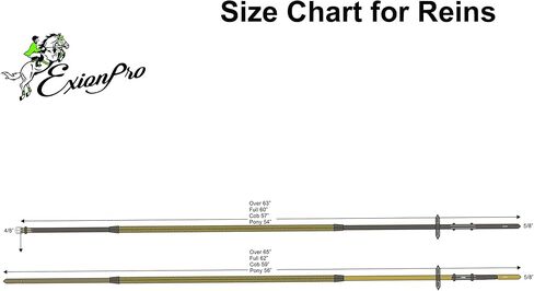 Exion Horse Leather Draw Reins with Elastic and Snap End | 6/8"- 19mm Wide, Premium Leather Draw Rein for Horses, Full Length 90 Inches on Each Side | Ideal for Horse Training & Schooling in Kuwait
