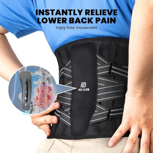 Back Brace with Biomimetic Support System for Herniated Disc, Sciatica, Scoliosis, and Lower Back Pain Relief - Perfect for Posture Control, Lifting, Work & Sports for Men & Women(Small) in Saudi Arabia