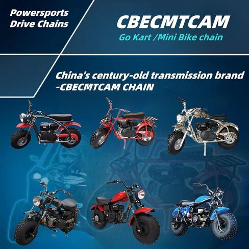 420 Chain 132 Links for 212cc Go Kart Mini Bike 50-125cc SSR TaoTao Coolster Apollo Baja Kazuma Chinese ATV 4 Wheeler Quad Pit Dirt Bike (1, Gold, 132L) in Saudi Arabia