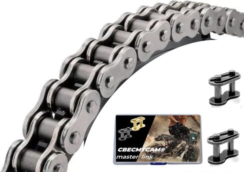 420 Chain 132 Links for 212cc Go Kart Mini Bike 50-125cc SSR TaoTao Coolster Apollo Baja Kazuma Chinese ATV 4 Wheeler Quad Pit Dirt Bike (1, Gold, 132L) in Saudi Arabia
