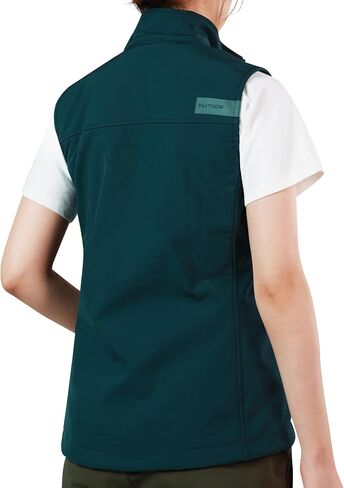 KUTOOK Women's Softshell Vest Lightweight Fleece Lined Windproof Sleeveless Jacket with Zipper Pockets Hiking Cycling Travel in Kuwait