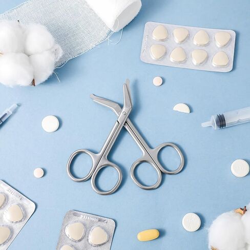2PCs Medical Bandage Scissors for Nurse, High Grade Stainless Steel Surgical Trauma Shears, Nurse First Aid Accessories for Work, Nursing Scissors for EMTs, Paramedics, Nurses, Medical Students in Saudi Arabia