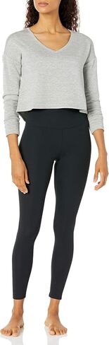 Core 10 Women's Cloud Soft Cropped Length V-Neck Yoga Sweatshirt in Saudi Arabia