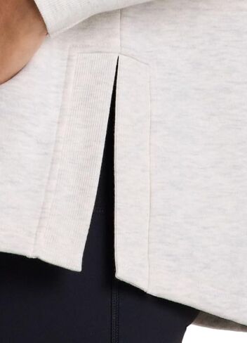 RBX Active Women's Fleece Sweatshirt with Pockets, Blended Cotton Fleece Tunic Pullover Relaxed Fit Cowl Neck Sweater in Kuwait