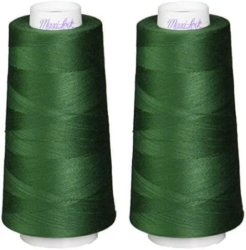 American & Efird Maxi-Lock Cone 3,000yd, Churchill Green Thread Spool, 1 Count (Pack of 1) in Saudi Arabia