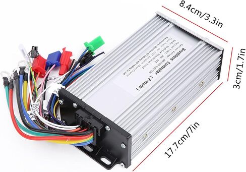 E Bike Speed ​​Motor Controller 12Tube Brushless Controller، Dual Mode Electric Scooter Motor Speed ​​Controller 1000W-1500W 60/120 درجة وحدة تحكم عالمية in Saudi Arabia