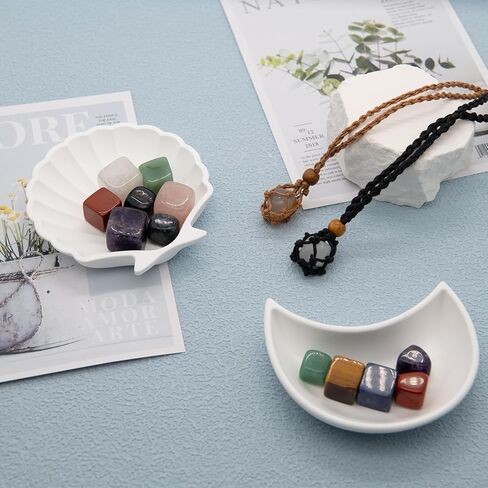 كنانا 16 قطعة من حاملات القلائد الكريستالية ومجموعة حجر الكريستال - قفص كريستالي قابل للتعديل مع أحجار كريستال شقرا، بلورات شفاء لليوجا والتأمل وديكورات المنزل in Kuwait