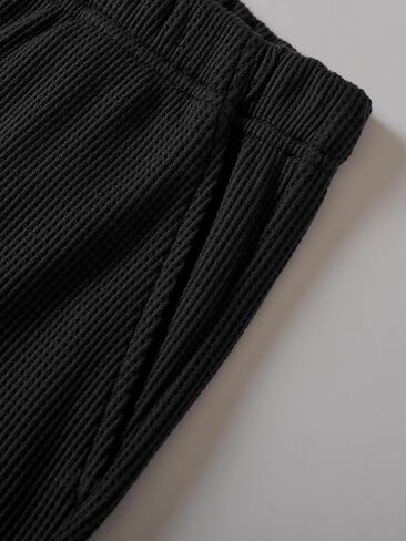 Latuza Women's Waffle Knit Lounge Pants Comfy Cinch Bottom Cargo Joggers in Saudi Arabia